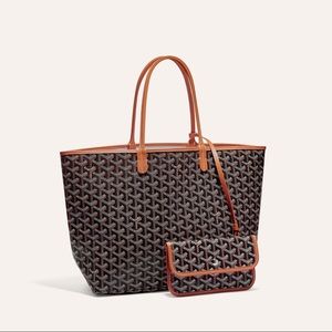 ✨NWT Authentic Goyard Saint Louis PM black/brown bag with dust bag
